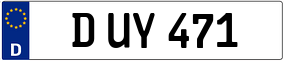 Trailer License Plate